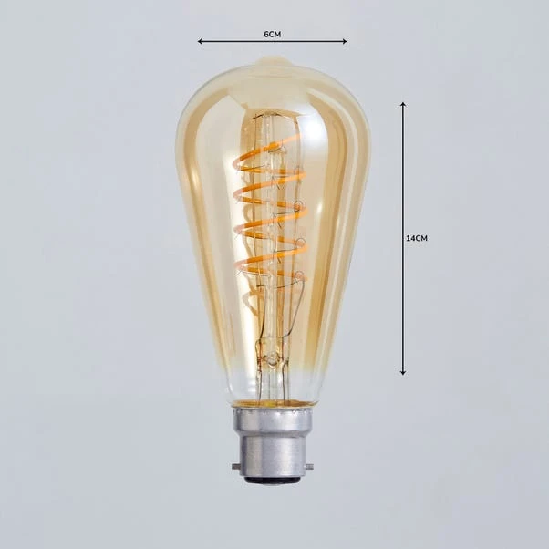 Status 4W ST64 BC LED Spiral Filament Bulb - Image 3