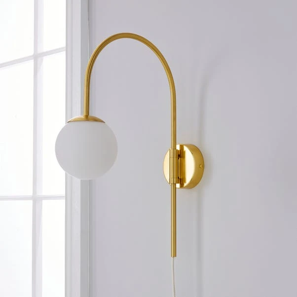 Eniola Gold Plug In Wall Light - Image 2