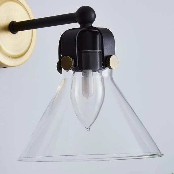 Paulson Bathroom Wall Light Antique Brass - Image 3