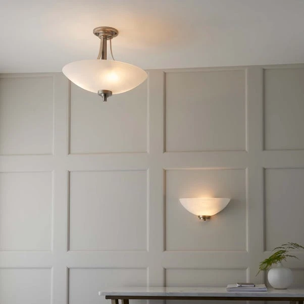 Vogue Welles 3 Light Semi Flush Ceiling Light - Image 12