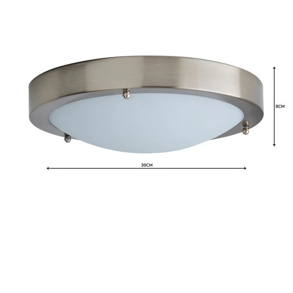 Pluto Bathroom Flush Ceiling Light - Image 12