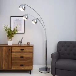 Herm 3 Arm Arc Floor Lamp