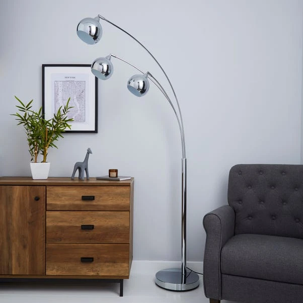Herm 3 Arm Arc Floor Lamp - Image 2