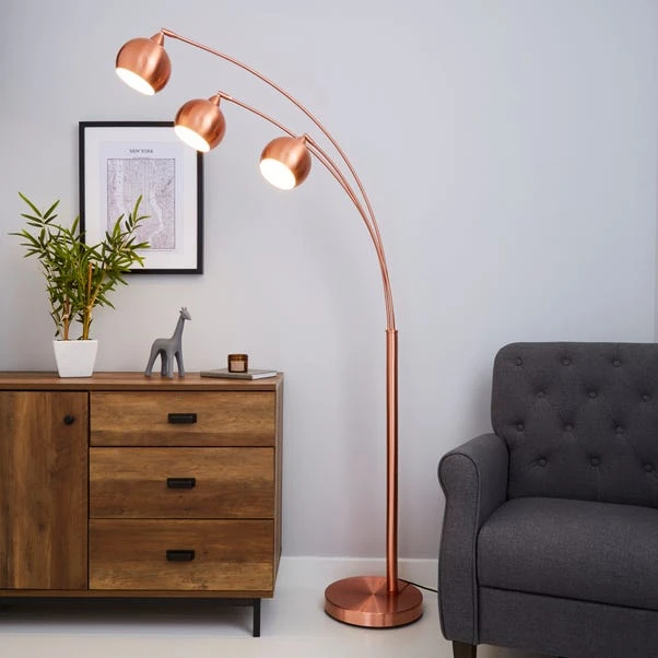 Herm 3 Arm Arc Floor Lamp - Image 7