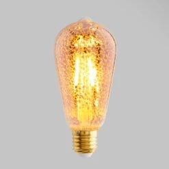Dunelm 4W ST64 ES LED Crackle Bulb