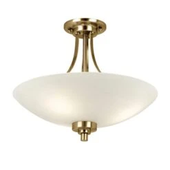 Vogue Welles 3 Light Semi Flush Ceiling Light