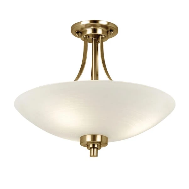 Vogue Welles 3 Light Semi Flush Ceiling Light