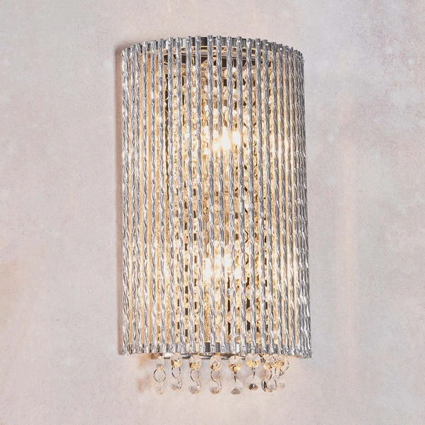 Vogue Galina Crystal Wall Light Chrome
