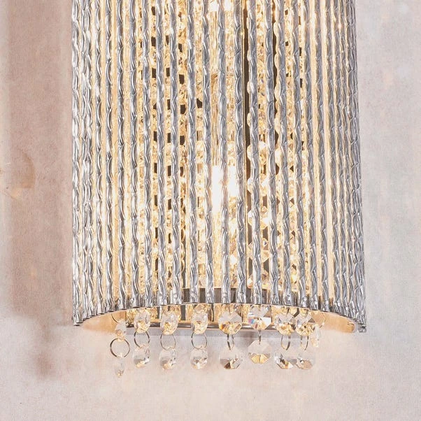 Vogue Galina Crystal Wall Light Chrome - Image 2