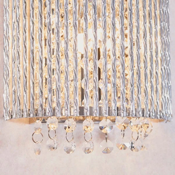 Vogue Galina Crystal Wall Light Chrome - Image 3
