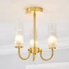 Dorma Henstone Bathroom Semi Flush Ceiling Light