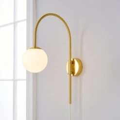 Eniola Gold Plug In Wall Light