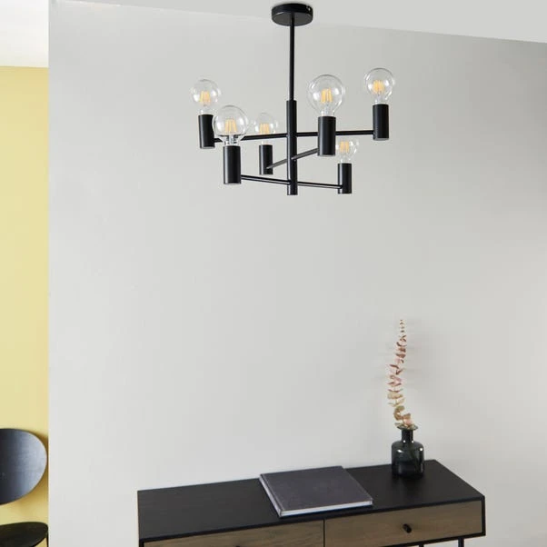 Vogue Forsan 6 Light Semi Flush Ceiling Light - Image 4