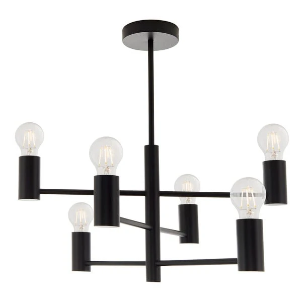 Vogue Forsan 6 Light Semi Flush Ceiling Light - Image 7