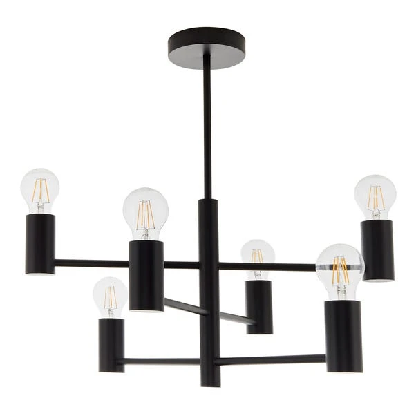 Vogue Forsan 6 Light Semi Flush Ceiling Light - Image 8
