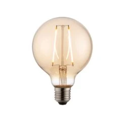 Vogue 2W ES LED Amber Filament Large Globe Bulb