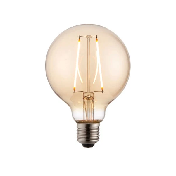 Vogue 2W ES LED Amber Filament Large Globe Bulb