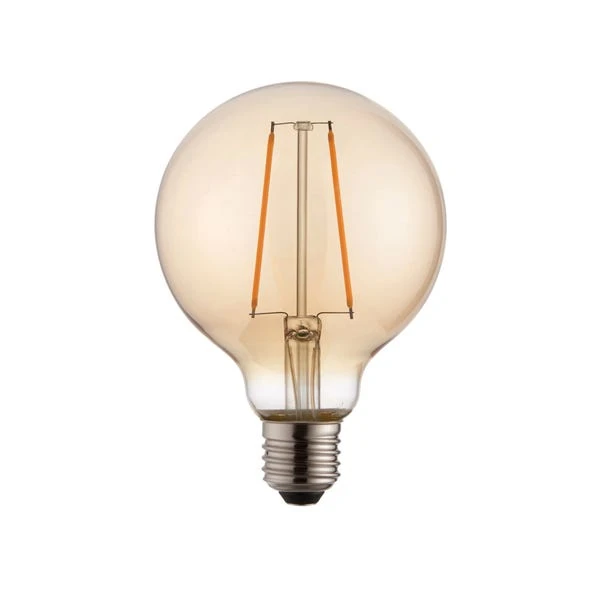 Vogue 2W ES LED Amber Filament Large Globe Bulb - Image 2