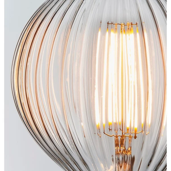 Vogue 4W ES LED Ribbed Globe Bulb - Image 4