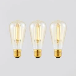 Status Set Of 3 Marsden 5W ST58 ES LED Dimmable Bulbs