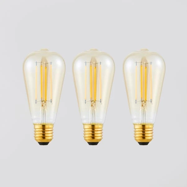 Status Set Of 3 Marsden 5W ST58 ES LED Dimmable Bulbs - Image 2