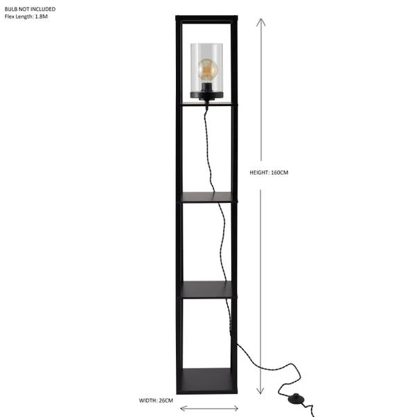 Keates Shelved Floor Lamp - Image 11
