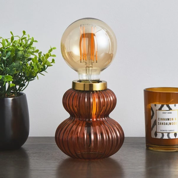 Nolan Ribbed Glass Table Lamp - Image 2