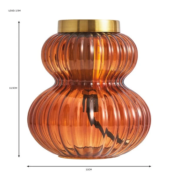 Nolan Ribbed Glass Table Lamp - Image 5