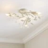 Chantelle Floral 3 Light Flush Ceiling Light