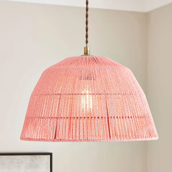 Kabir Pink String Easy Fit Pendant Shade