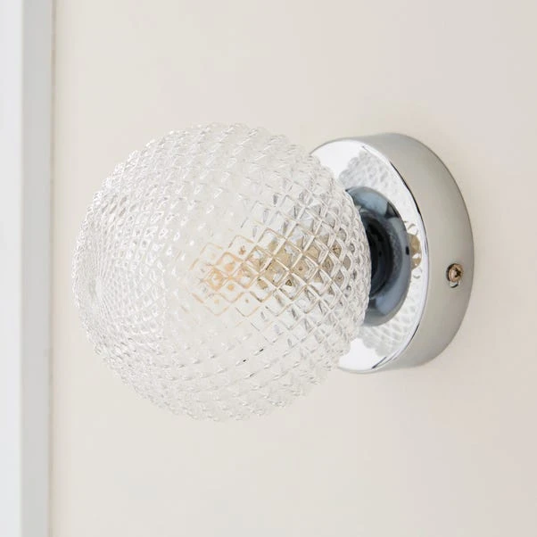 Vaughn Globe Glass Wall Light - Image 2