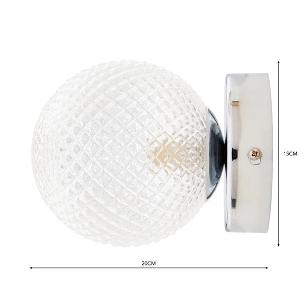 Vaughn Globe Glass Wall Light - Image 5