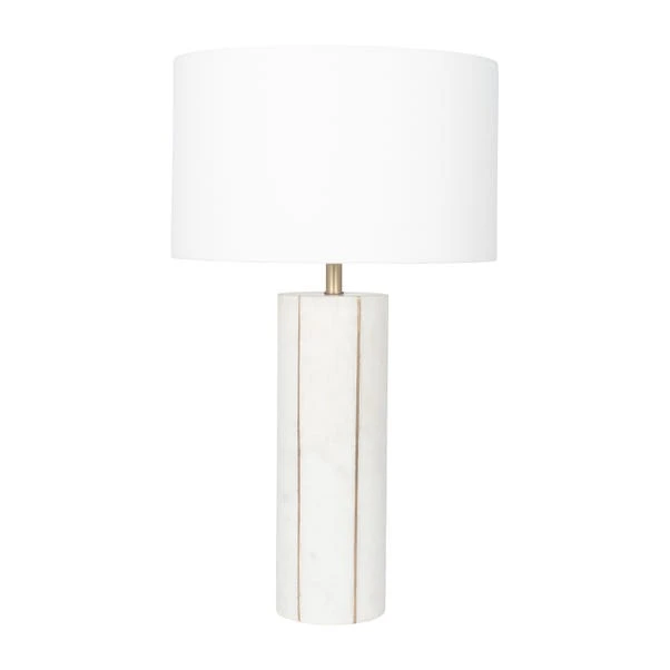 Venetia Tall White & Gold Table Lamp - Image 2