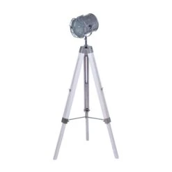 Capstan White Tripod Floor Lamp