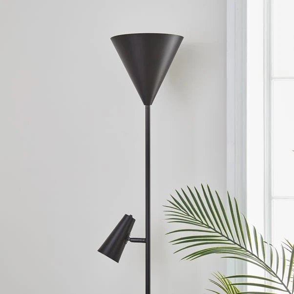 Heidi Industrial 2 Light Metal Floor Lamp - Image 3