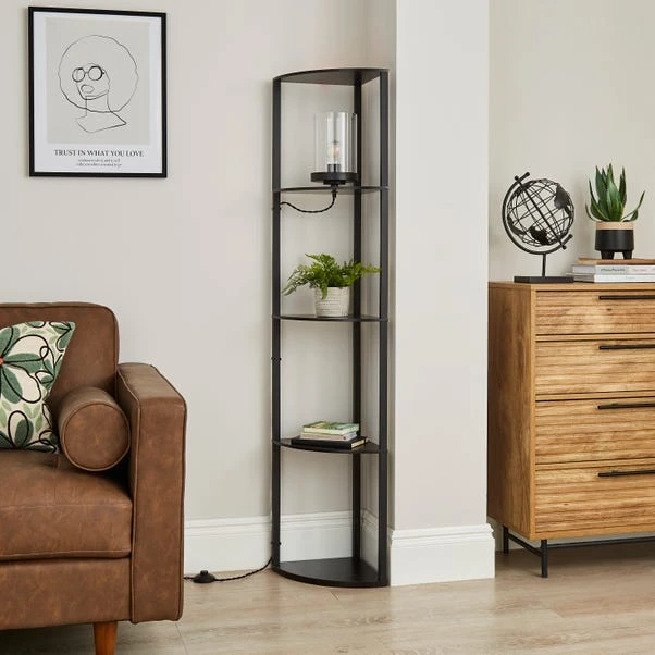 Keates Corner Shelved Floor Lamp - Image 3