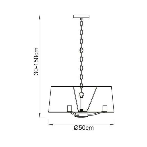 Vogue Elijah Traditional 3 Light Pendant Light - Image 18