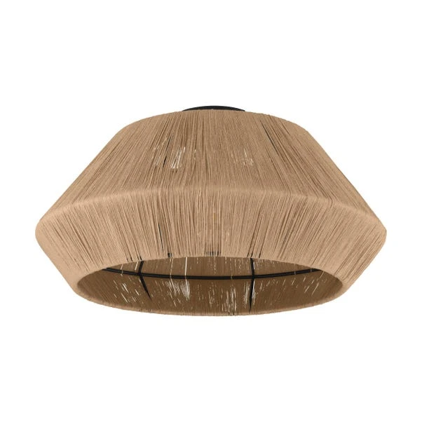 EGLO Alderney Hemp Yarn Flush Ceiling Light - Image 2