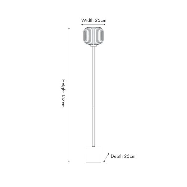 Bella Squoval Floor Lamp - Image 5