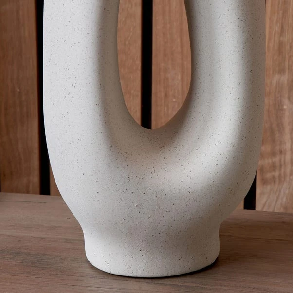 Laila Natural Organic Tall Ceramic Table Lamp - Image 3