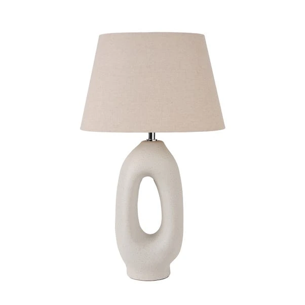 Laila Natural Organic Tall Ceramic Table Lamp - Image 4