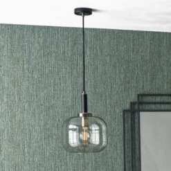 Florence Metal And Glass Pendant Light