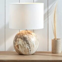Viejo Stone Effect Ceramic Table Lamp