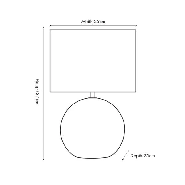 Viejo Stone Effect Ceramic Table Lamp - Image 5