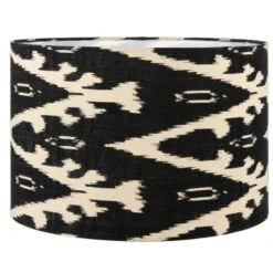 Lars Ikat Patterned Cylinder Lamp Shade