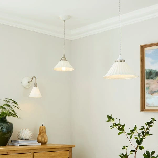 Lilbourne Ribbed Ceramic Pendant Light - Image 6