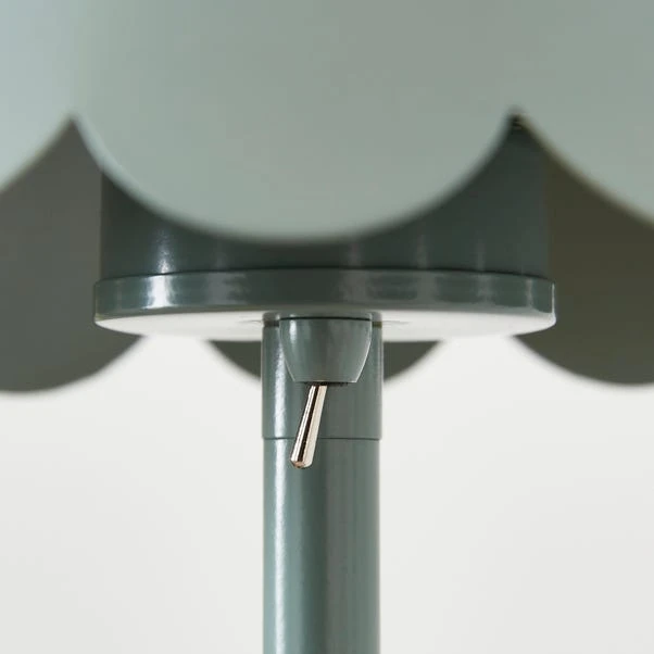 Remi Scalloped Rechargeable Metal Floor Lamp - Image 3