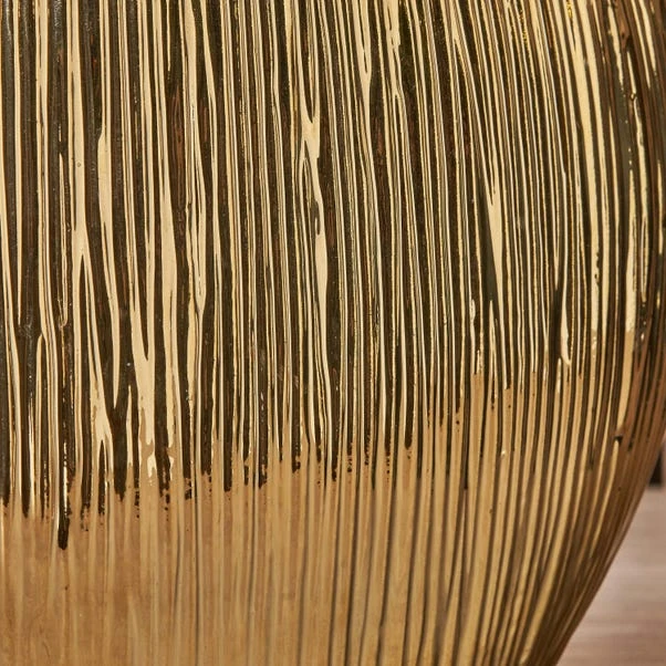 Gemini Gold Etched Ceramic Table Lamp - Image 3