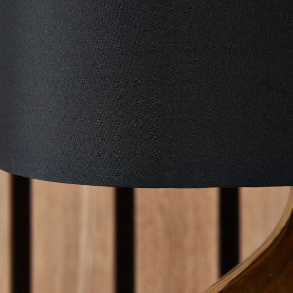 Gemini Gold Etched Ceramic Table Lamp - Image 4