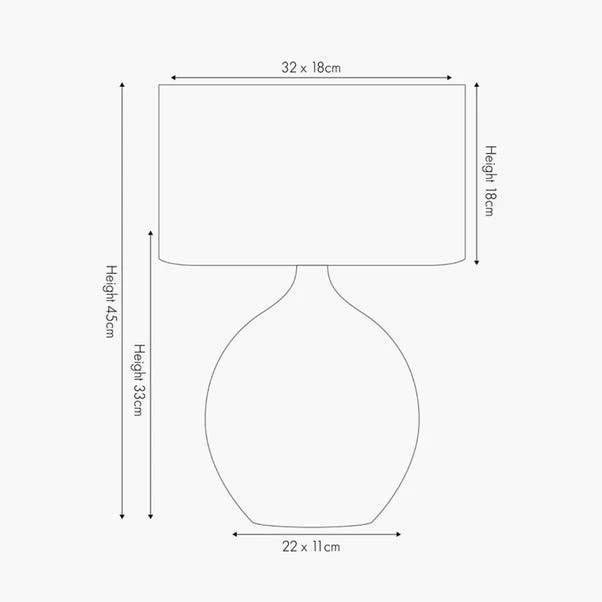 Gemini Gold Etched Ceramic Table Lamp - Image 5